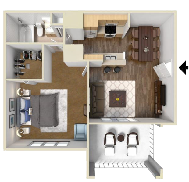 Willow Apartment Floor Plan