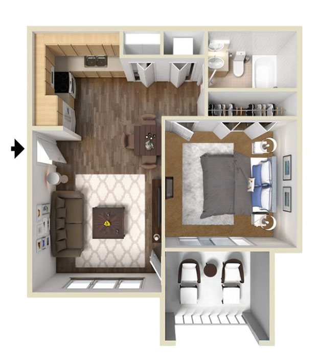 Dogwood Apartment Floor Plan